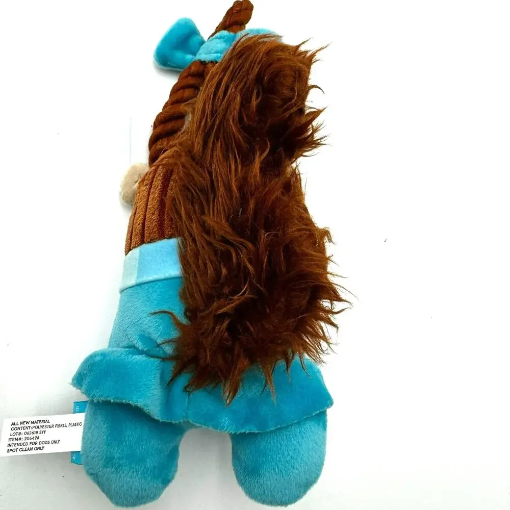BARK BOX | NEW Fluffy Sue‎ Medium Plush Dog Toy Squeak Crinkle t-shirt rope Who